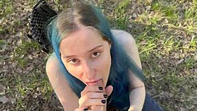 Russian students bend over for street doggystyle creampie sex with cum deep in tight pussies