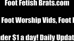 bella slurps ayanna's cute ebony toes in foot fetish lick fest