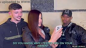 Think this street latina can handle bbc in amateur mmf threesome casting?