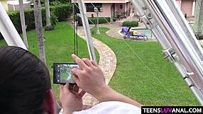 Petite Teen Kimber Woods Enjoys Outdoor Anal With Monster Cock