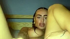 Thick emo slut stretches tight 18+ asshole wide with fingers