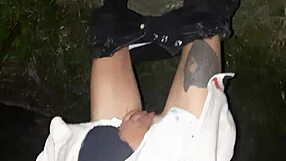 first i pissed masturbated then girlfriend did too on street lesbian hairy beavers!! 🌊💦👭