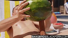 tiamaria's watermelon tits start soft then crush hard bbc