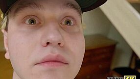 Babe, check out this flexible teen anal fucked by military cuckold guard on sofa!