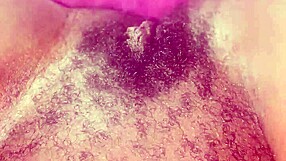 My bushy black ebony pussy throbs with pretty hairy desire and wetness