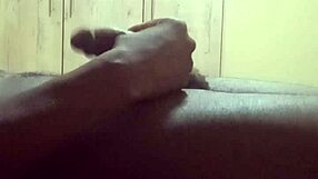 solo babe tang fingers her smooth pussy lips to intense orgasm closeup