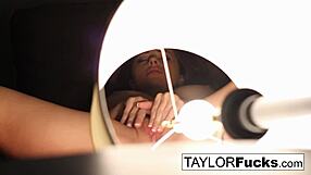 My hotel crush Taylor Vixen spreads pussy for solo tit tease