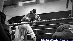 wanna watch naked lesbians wrestle pussies in the boxing ring?