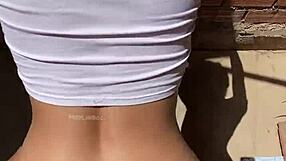 sunlit homemade video captures my 18-year-old stepsister's first steamy session with me