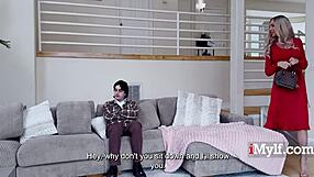 My heart races as stepmom's slutty past gets BLACKMAILED by horny stepson for hot milf sex