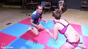 Does She Dominate in MX-38 Mixed Wrestling Fight?