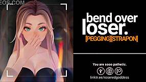 bend over loser i fuck your ass rough with strapon college roleplay