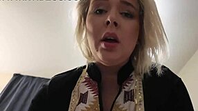 blonde housewife milf shares her steamy homemade adventures with big tits and ass on display