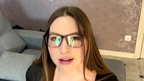 i pound this sexy glasses babe till she's moaning her orgasms loud
