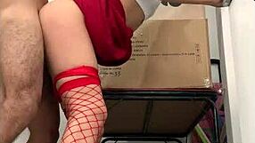 wanna see this horny mexican model sneak into the bathroom to fuck her boss hard like a total nympho?