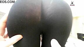 Kit summers models tight leggings and tiny shirt on camera