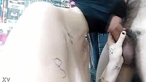 sucking my hung argentinian stepbro's 20cm monster cock deep