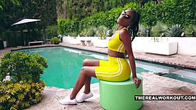 ashley aleigh showers then gets bent over for cum splash