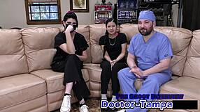 bratty mya cheers in gloves for dr tampa's humiliating physical!