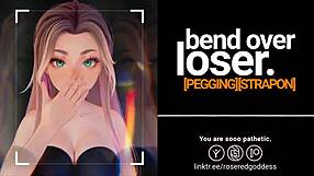 bend over loser i fuck your ass rough with strapon college roleplay