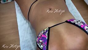 I felt so exposed getting that massage with my huge tits out while hubby filmed the slutty masseuse groping them