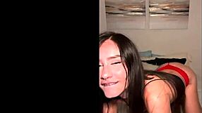 Skinny emo goth latina deepthroats bwc in first-time casting facial