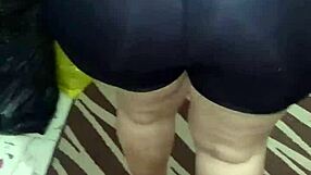 Big-Ass Señora Rocks Shiny Spandex!