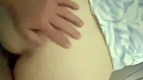 Fucking my girlfriend's tight ass doggystyle bent over rough homemade