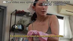 Sweaty Japanese Maid Yuka Mizuno Exposes Nipples Seductively