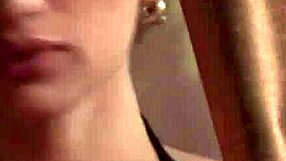 black maledom spanks bound busty sub's big tits rough bdsm trimmed pussy