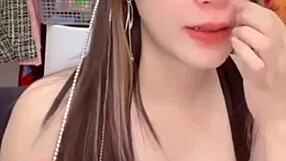 big tits teen spreads legs for intense pussy sex action close up