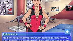 Trainer Alexis Forces Crossdressing Guy into Strapon Femdom Game