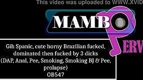 gih spanic's cute brazilian ass dominated by 3 bbc's dap anal prolapse atm pee