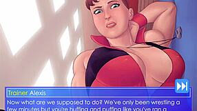 Trainer Alexis Forces Crossdressing Guy into Strapon Femdom Game