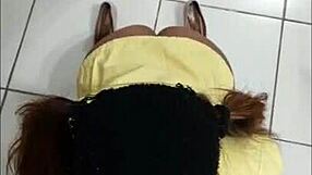 Boss pounds latina teen's big ass doggy style nonstop now