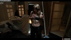 Security chick voodoo dolled pov groped fingered to orgasm slave moans without touch