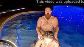HARDCORE Hot Tub Threesome With CURVY Jasper Nyx And Luci Power