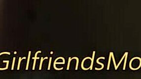 busty teen lesbos tribbing hard their big tits mash together so intense