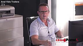 watch aletta ocean's shaved pink pussy get banged hard at the office