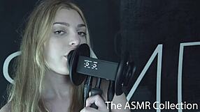 Ekko ASMR Unleashes Intense Blue-Eyed Babe Ear Licking Fetish Trouble