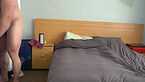 cuckold husband hides watching big ass wife doggystyle creampie in bathroom