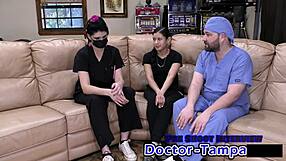 bratty mya cheers in gloves for dr tampa's humiliating physical!