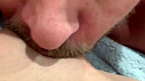 Petite Emma Hix sucks Brad Newman's monster cock bareback