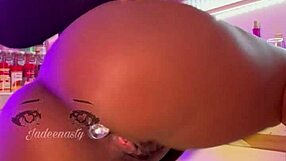 Ever watched Ms Bulma Briefs strip panties wet pussy squirting horny show kitchen cumshot ebony wife?