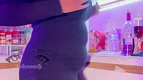 Ever watched Ms Bulma Briefs strip panties wet pussy squirting horny show kitchen cumshot ebony wife?