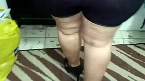 Big-Ass Señora Rocks Shiny Spandex!