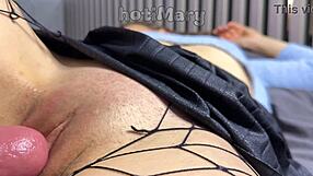 wanna see me rip clothes fuck milf mommy pussy closeup creampie drip?