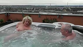 i pound this dripping milf pussy in outdoor public hot tub jacuzzi