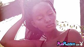 whoa check out big tits black milf jenna foxx stripping lingerie to expose stunning ebony body!