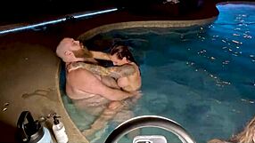 HARDCORE Hot Tub Threesome With CURVY Jasper Nyx And Luci Power